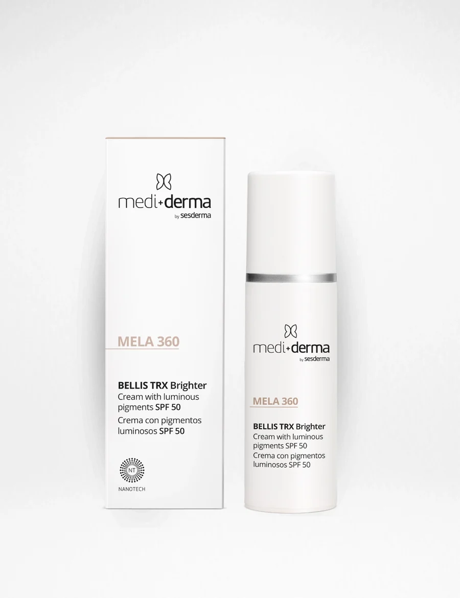 mela-360-bellis-trx-crema-hidratante-para-manchas-mediderma-secrets-carla-barber MELA 360 BELLIS TRX BRIGHTER SPF50 30ML - MEDI DERMA - Imagen 1