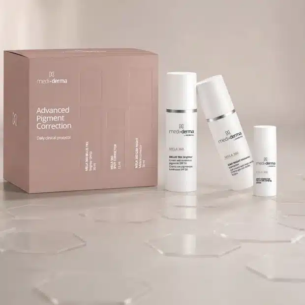 mela360-set-01 Advanced Pigment Correction Set MELA 360 Mediderma - Imagen 1